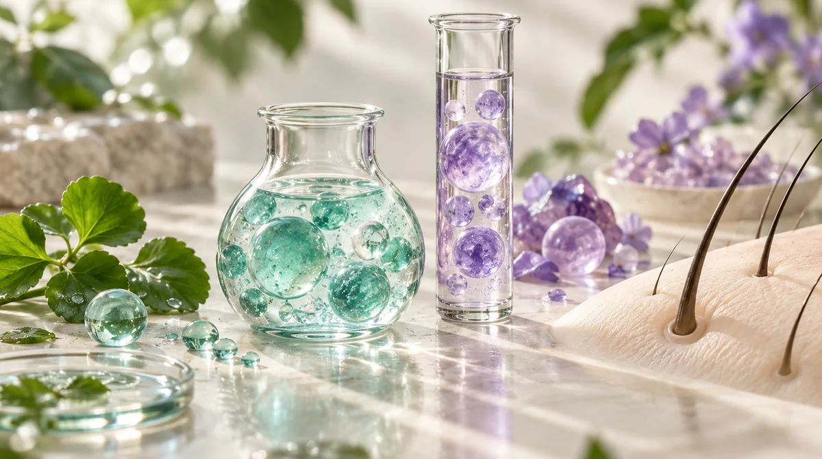 Minh họa AI: bố cục nghiên cứu hai nhóm hoạt chất với mô hình bề mặt da đầu