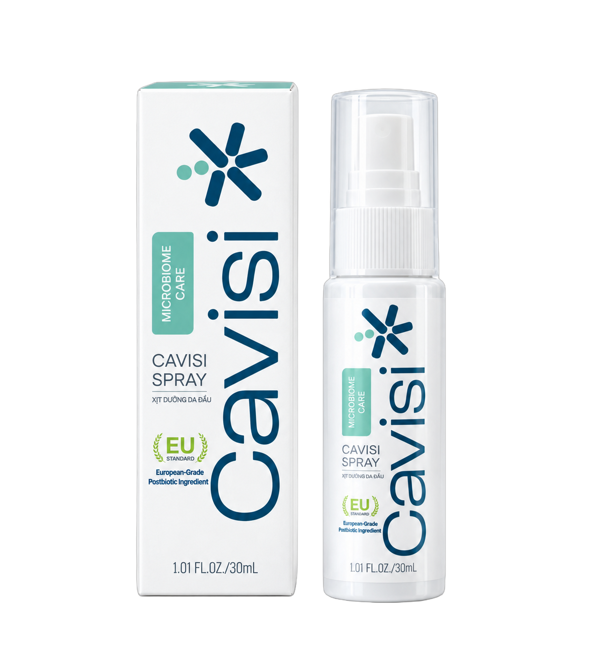 Cavisi Spray và hộp sản phẩm